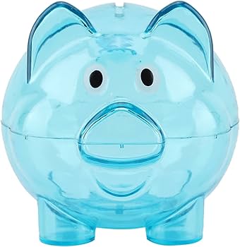 Amazon.co.jp: ブタさん貯金箱 500円玉 透明 子供用 プレゼント 置物